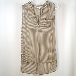 Camber & Grace Featherlight Hi-lo Sleeveless Pocket Blouse, S